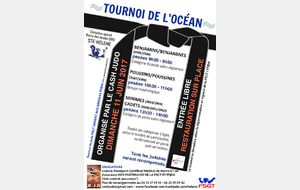 Tournoi de l'Océan le 11 JUIN 2017 à STE HELENE (33)