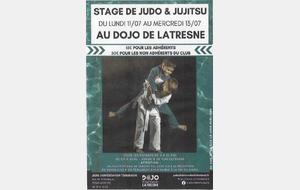 Stage Judo et Jujitsu du 11 au 13 juillet 2022