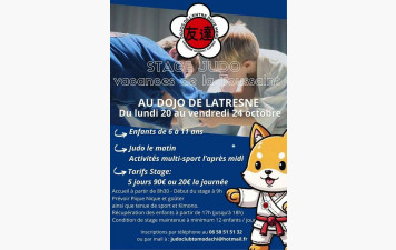 Stage de Judo vacances de la Toussaint 2025